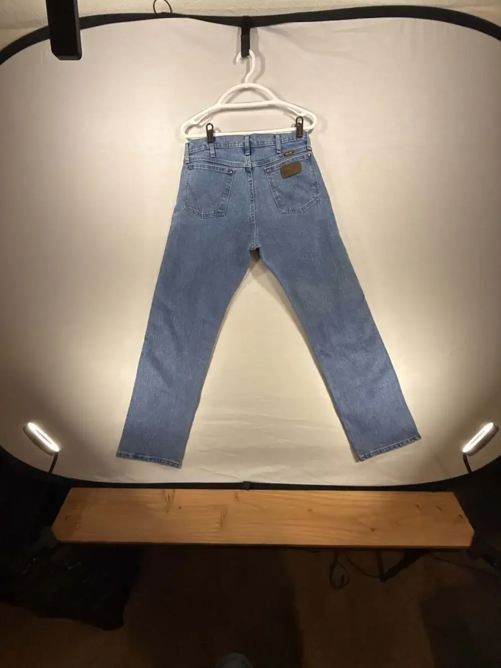 Wrangler Advanced Comfort Men's Blue Jeans Size 34x32